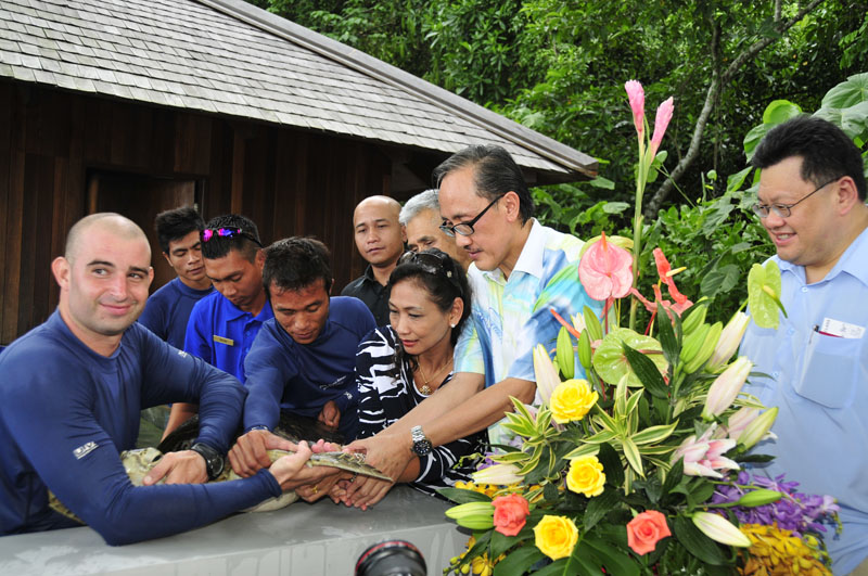 Turtle rescue centre launched in Pulau Gaya